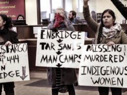 Water Protectors Protest Wells Fargo Bank in Duluth