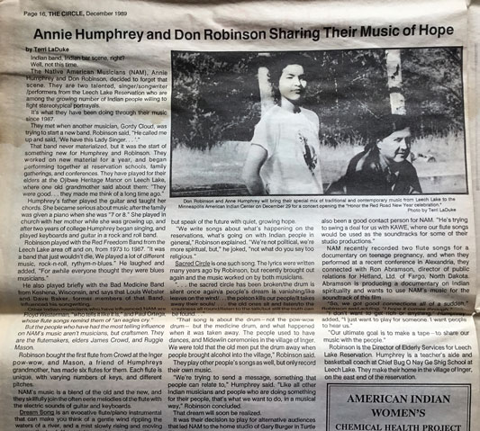Annie Humphrey and Don Roberson, Dec 1989