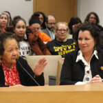 Native child – Gertrude Buckanaga, Sen. Mary Kunesh (LtR)