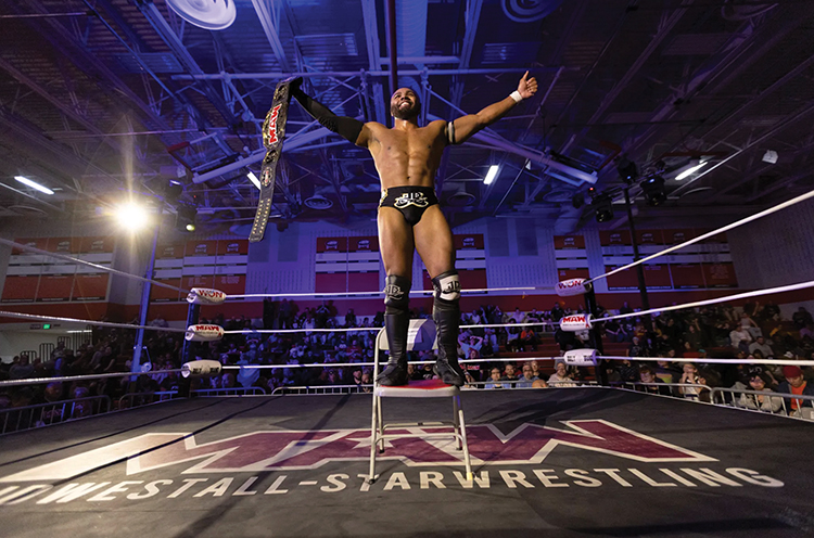 Native-run wrestling promoter offers bodyslamming with a purpose