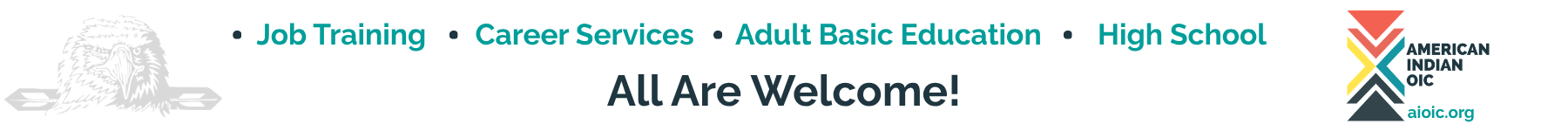 FULL-WIDTH BANNER WEBSITE AD - American Indian OIC